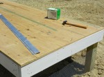 Nailing the floor to the joists