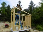 Installing the coop rafters