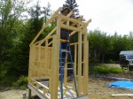 Completing the coop rafters