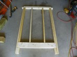 Pre-assembling coop walls in the garage