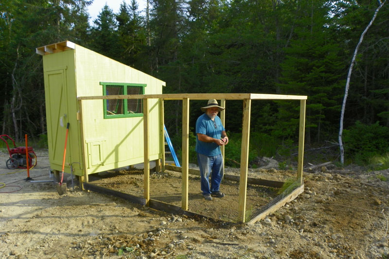 Fenced Chicken Pen Free downeast thunder farm chicken coop plans ...