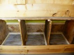 Completed nesting boxes