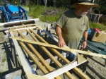 Building the chicken yard door