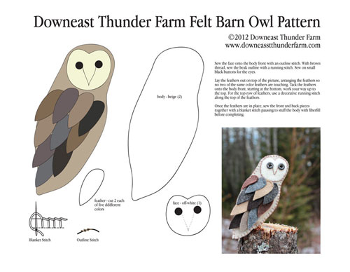 Barn Owl Template