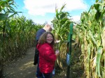 Hannah and Paul in the corn maze