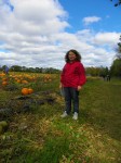 Hannah in the pumpkin patch