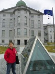 Arriving at the State House