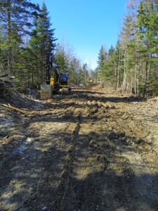 muddy logging road