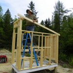 Installing the coop rafters