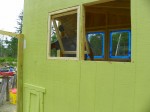 Chicken coop windows going in