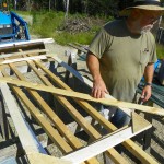 Building the chicken yard door