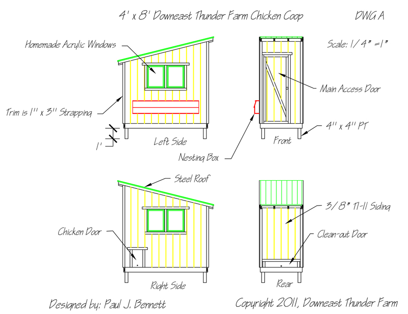 Free Downeast Thunder Farm Chicken Coop Plans