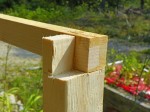 Lap joint used in coop framing