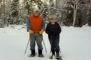 Hannah and Paul with Snowshoes