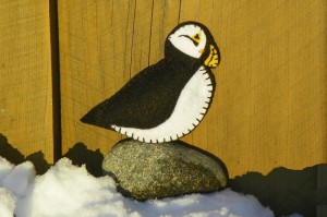 Felt Puffin Ornament