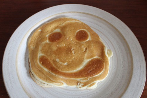 smiling pancake