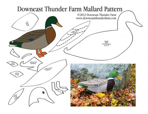 Mallard Duck Felt Pattern