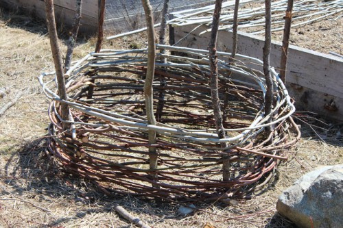 potato basket almost half way done