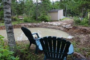 Rocking the pond landscaping