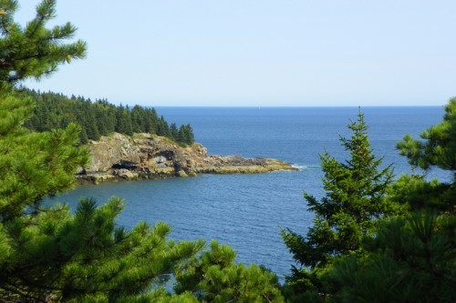 Great Head Point from the Loop Road to the top of Cadillac Mountain