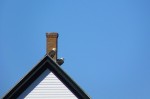 bald eagles on the rooftop at Petit Manan Light