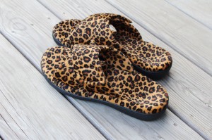 leopard print slippers