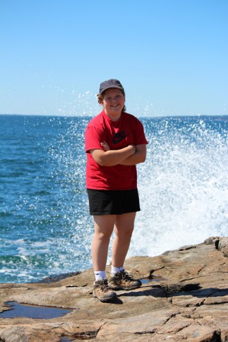 Hannah at Schoodic Point