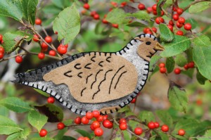 partridge felt pattern