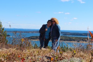 Susan and Hannah on Pigeon Hill