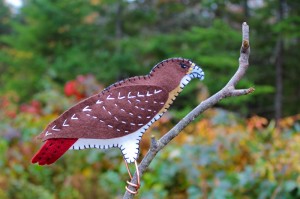 Red Tail Hawk Felt Ornament