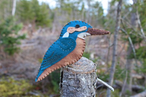 Common Kingfisher Felt Ornament