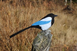 Magpie Felt Ornament