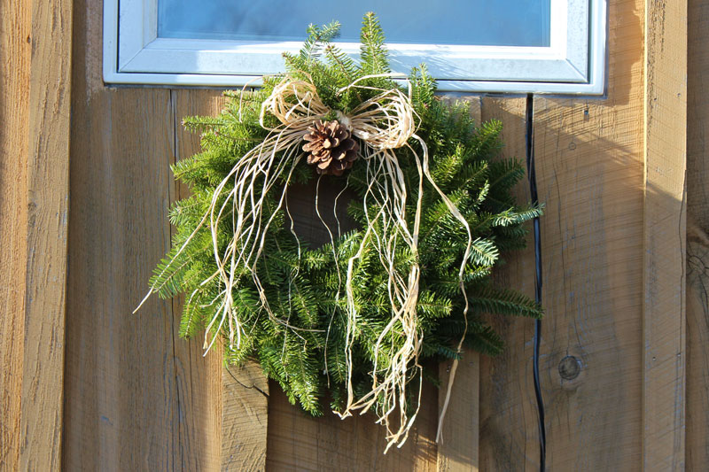 Making Christmas Wreaths