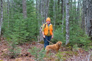 A walk in the woods during hunting season