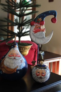 Mom's blue santas