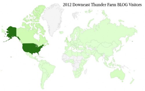 2012 Blog Visitors by Country