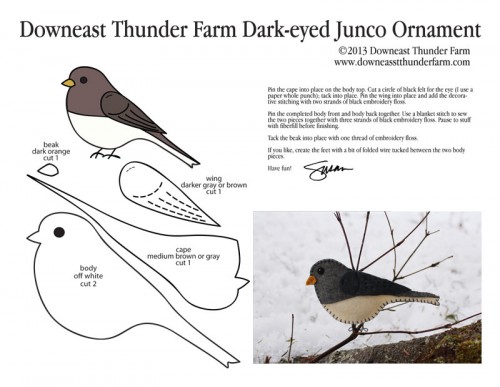 Dark-eyed Junco Pattern