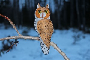 Long-eared Owl Felt Ornament