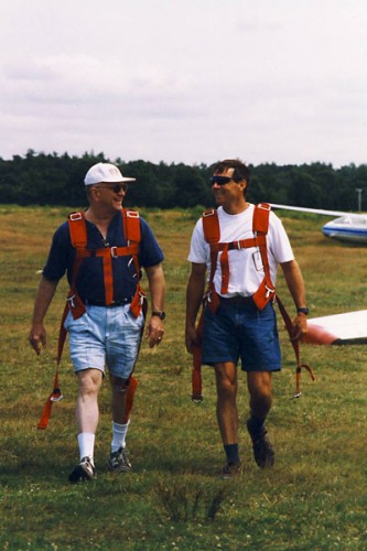 dad with glider pilot
