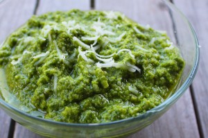 radish leaf pesto