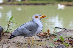 Herring Seagull Felt Ornament