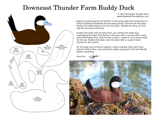 ruddy duck pattern