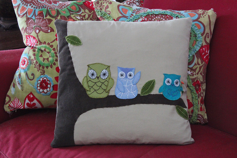 Downeast Thunder Farm Owl Pillow Project