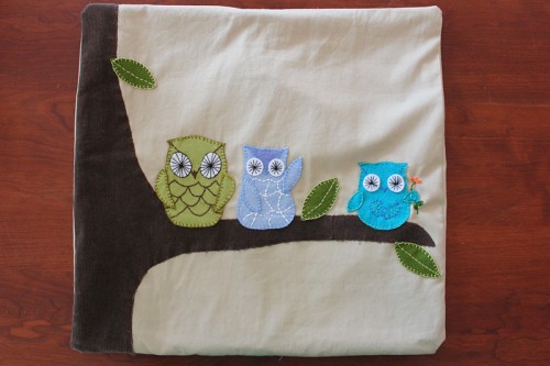 owl pillow