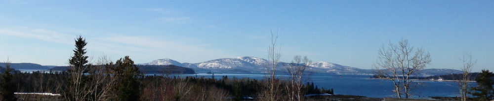 Snow Capped Cadillac Mountain
