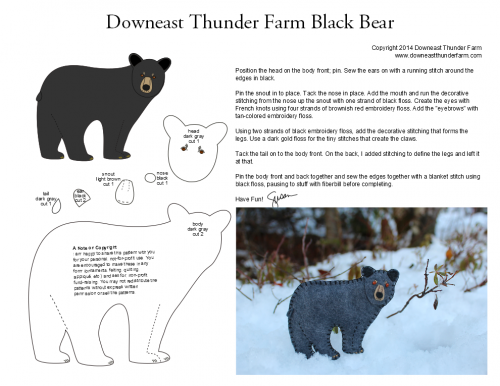 black bear pattern