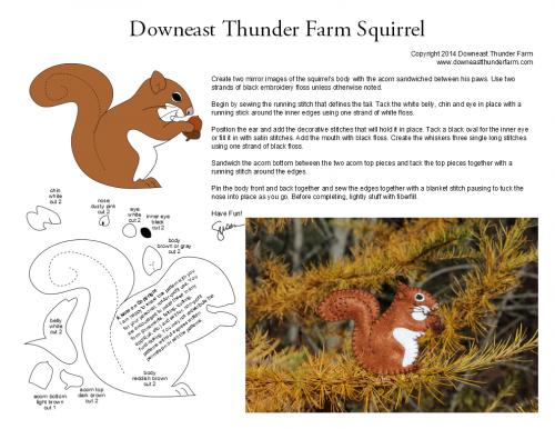 red squirrel pattern