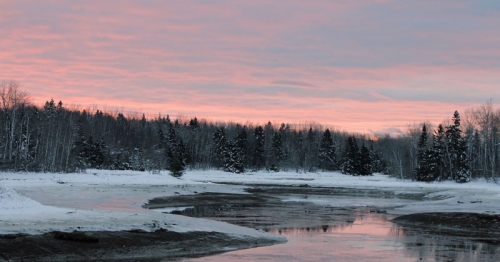 winter's first sunrise