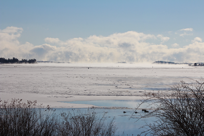 Where Sea Smoke Meets the Clouds