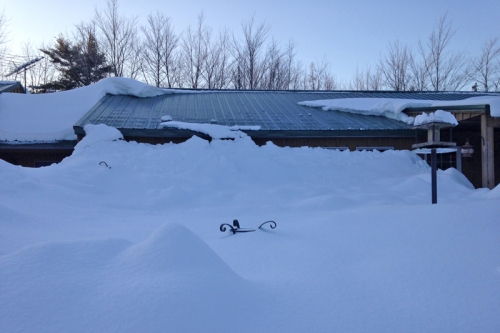 the maine house is buried